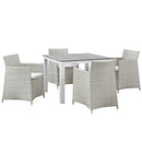 Tru 5 Piece Outdoor Patio Wicker Dining Set