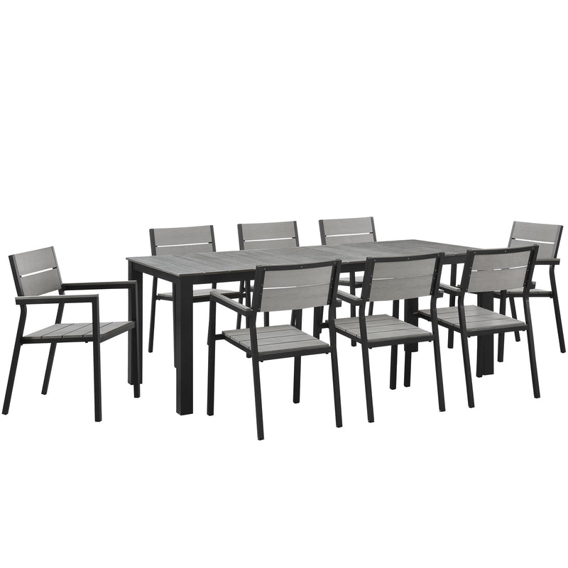 Ariyah 9 Piece Outdoor Patio Dining Set