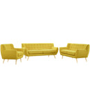 Emilia 3 Piece Living Room Set