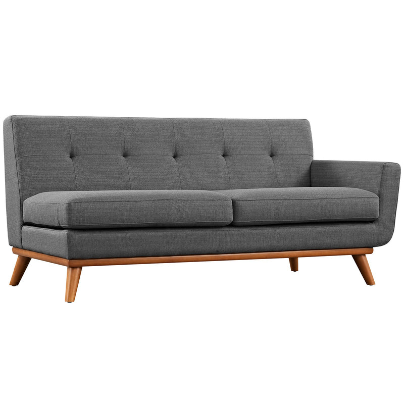 Brianna Right-Arm Upholstered Fabric Loveseat