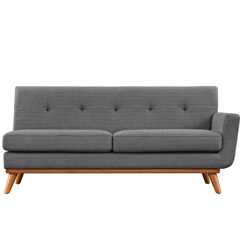 Brianna Right-Arm Upholstered Fabric Loveseat