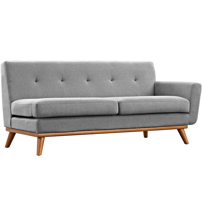 Brianna Right-Arm Upholstered Fabric Loveseat