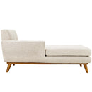 Brianna Left-Facing Upholstered Fabric Chaise