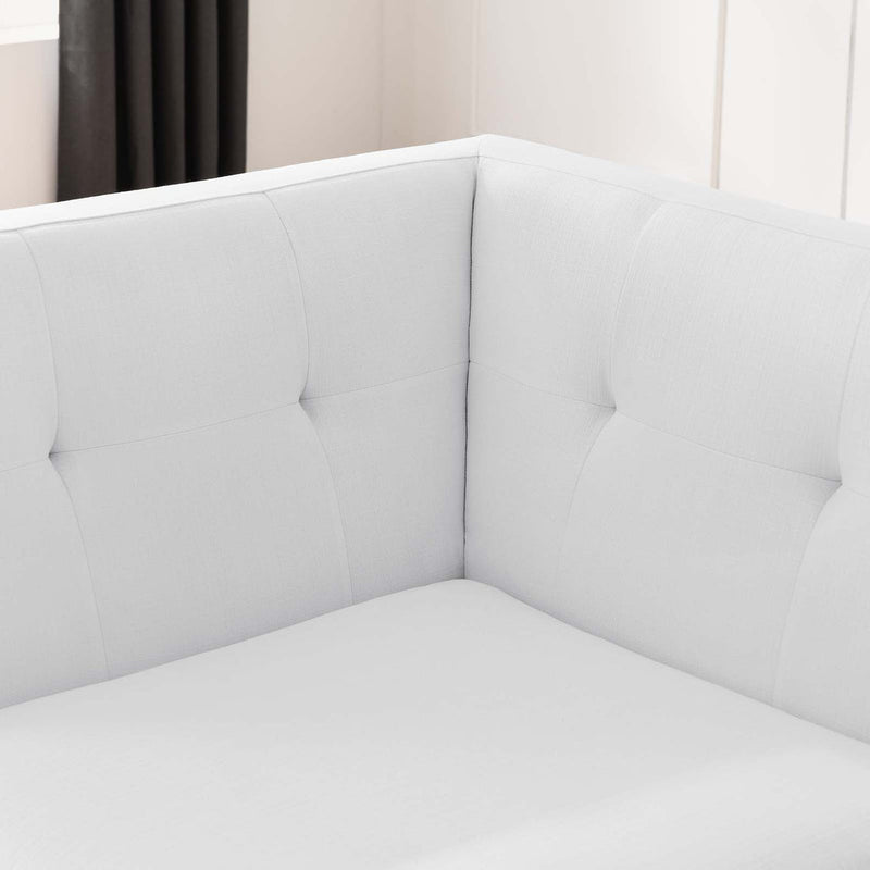 Brianna Upholstered Fabric Corner Chair
