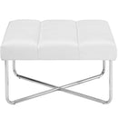 Beckham Upholstered Vinyl Ottoman