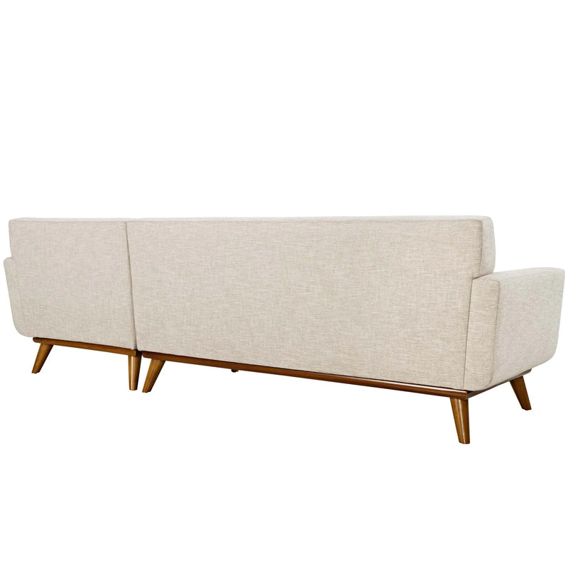 Brianna Right-Facing Upholstered Fabric Sectional Sofa