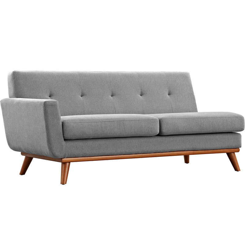 Brianna Right-Facing Upholstered Fabric Sectional Sofa