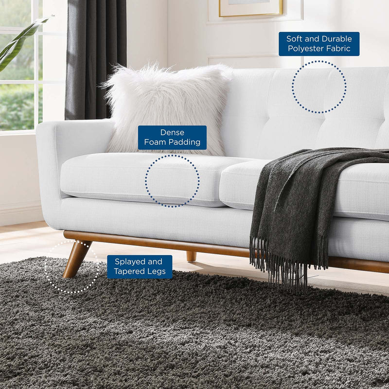 Brianna Right-Facing Upholstered Fabric Sectional Sofa