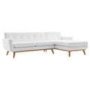 Brianna Right-Facing Upholstered Fabric Sectional Sofa