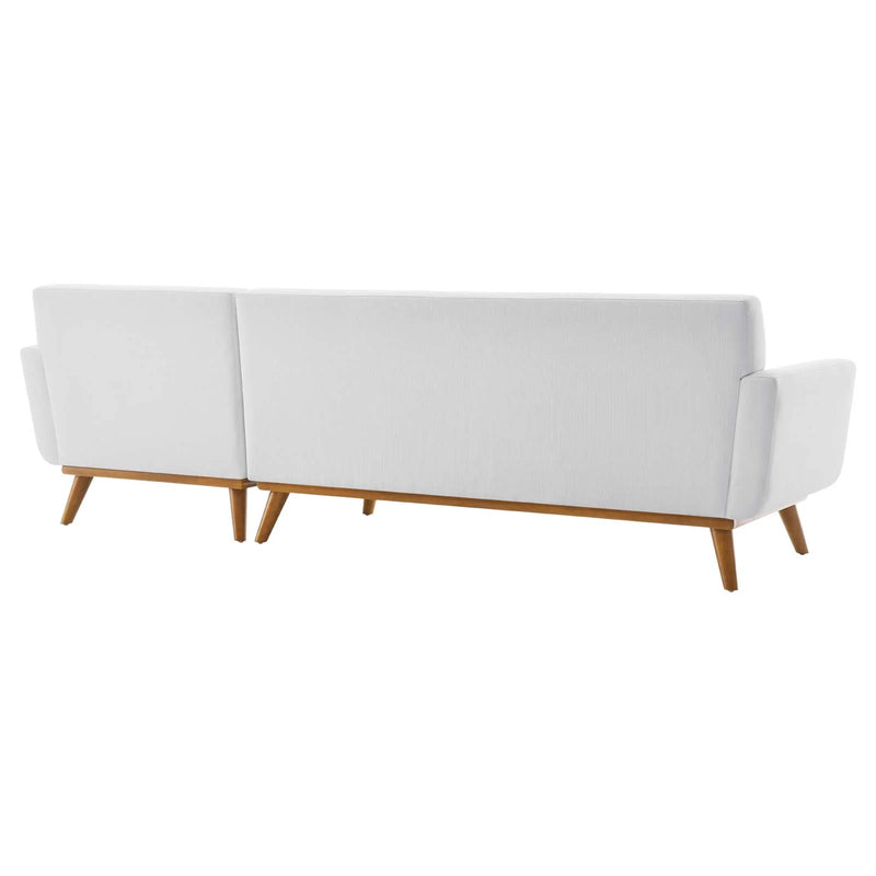 Brianna Right-Facing Upholstered Fabric Sectional Sofa