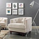 Eliam Upholstered Fabric Armchair