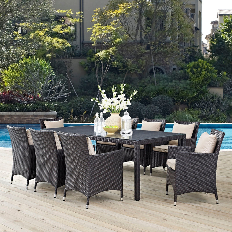 Alani 9 Piece Outdoor Patio Dining Set