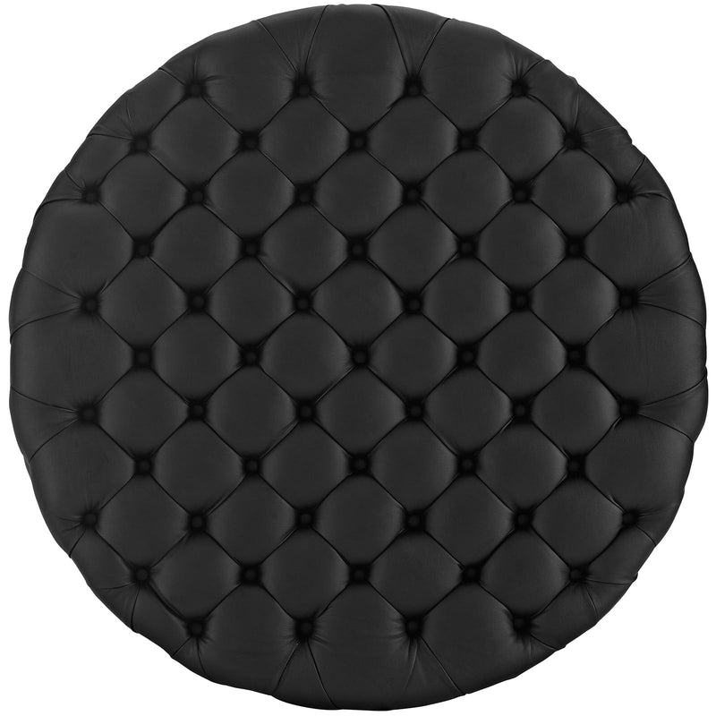 Anakin Upholstered Vinyl Ottoman