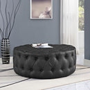Anakin Upholstered Vinyl Ottoman