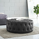 Anakin Upholstered Vinyl Ottoman