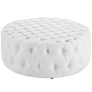 Anakin Upholstered Vinyl Ottoman