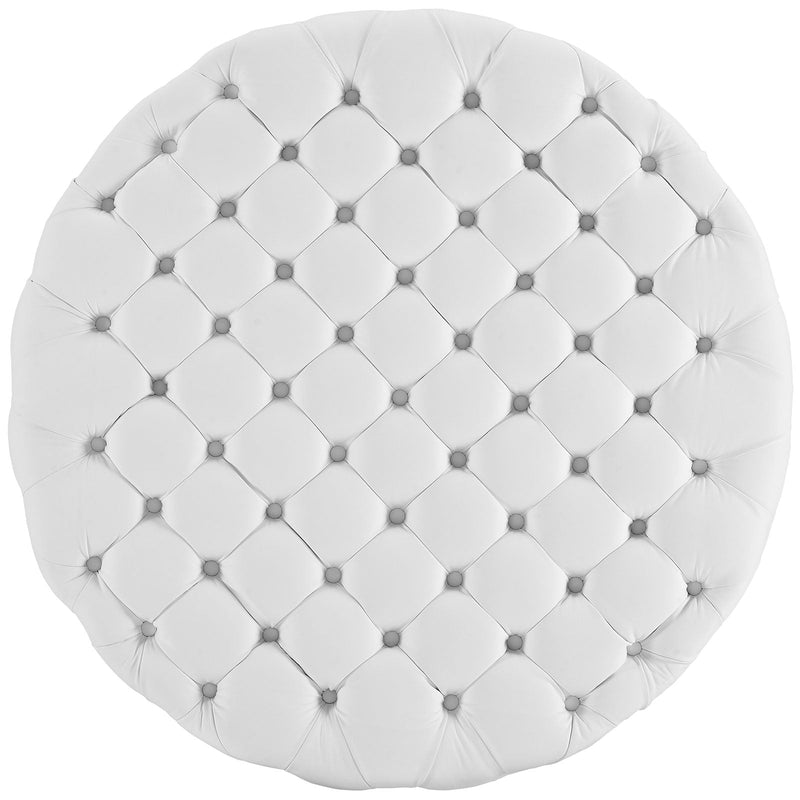 Anakin Upholstered Vinyl Ottoman