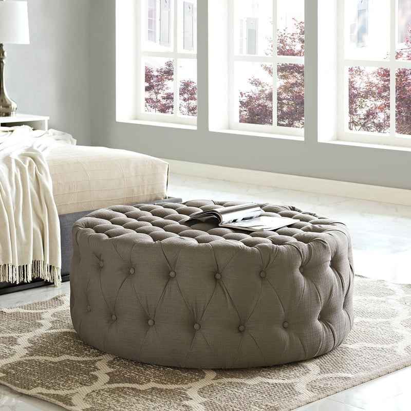 Anakin Upholstered Fabric Ottoman