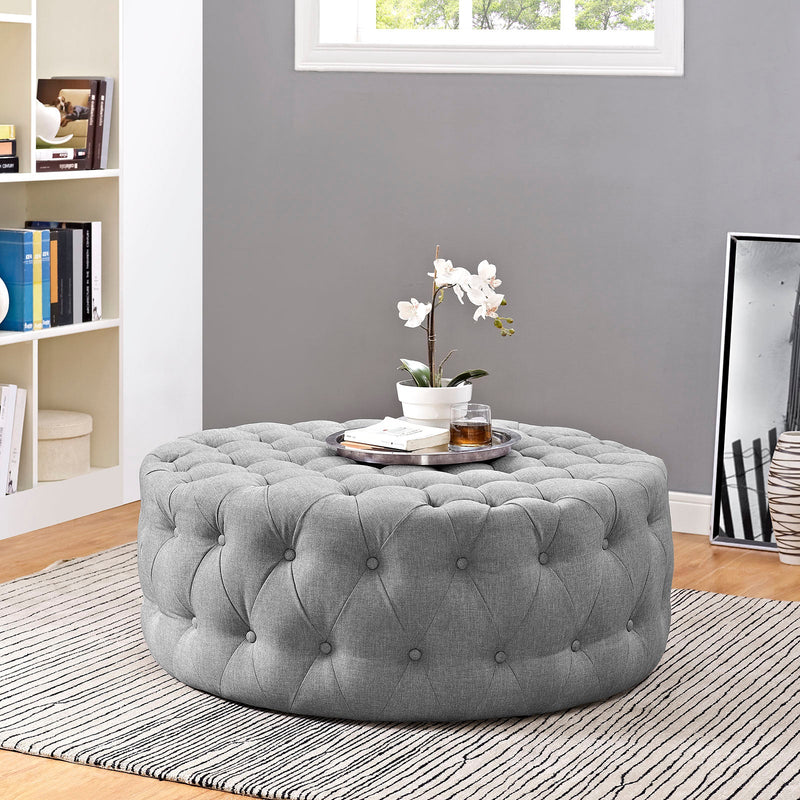 Anakin Upholstered Fabric Ottoman