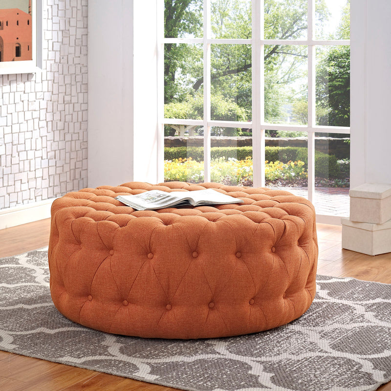 Anakin Upholstered Fabric Ottoman