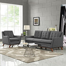 Valentina Living Room Set Upholstered Fabric Set of 2