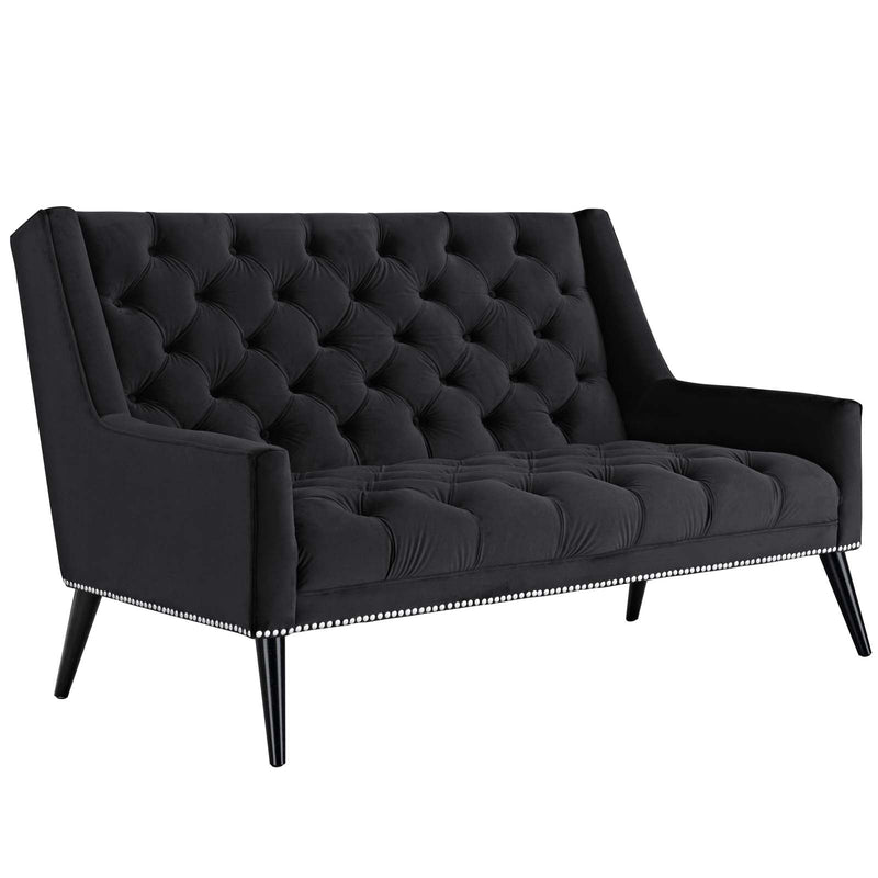 Theo Performance Velvet Loveseat