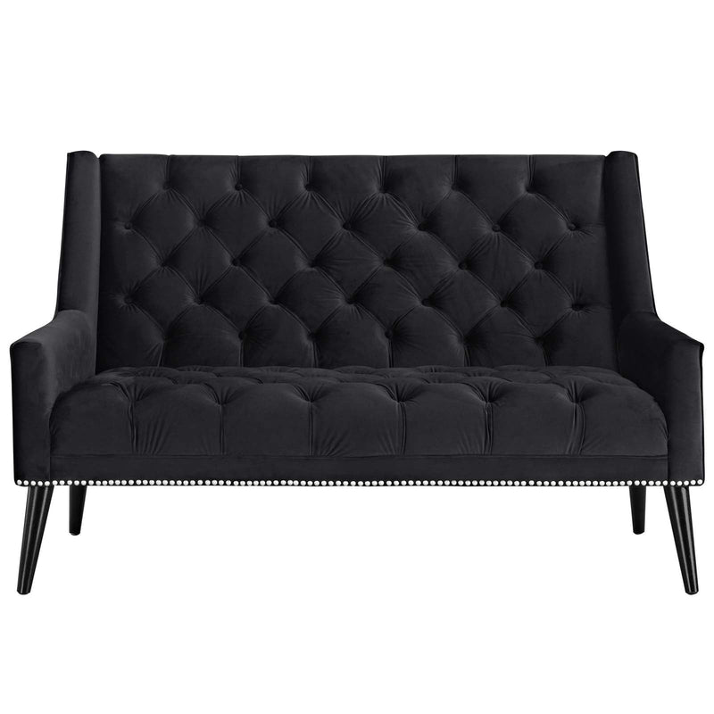 Theo Performance Velvet Loveseat