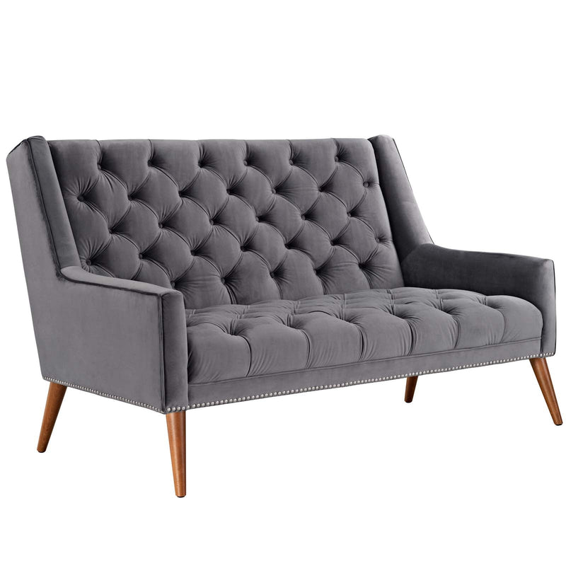 Theo Performance Velvet Loveseat