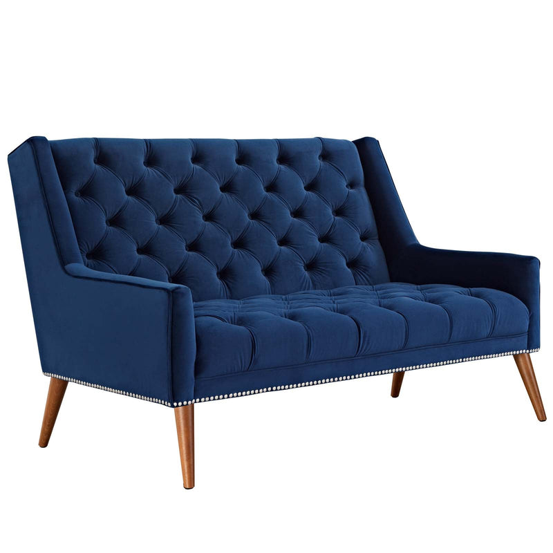 Theo Performance Velvet Loveseat