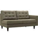 Alaric Right-Facing Upholstered Fabric Loveseat