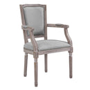 Brylee Vintage French Upholstered Fabric Dining Armchair