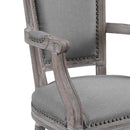 Brylee Vintage French Upholstered Fabric Dining Armchair