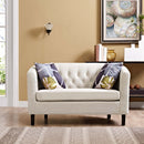 Jamal Upholstered Fabric Loveseat