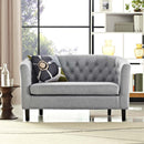 Jamal Upholstered Fabric Loveseat