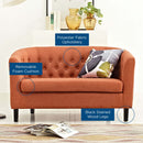 Jamal Upholstered Fabric Loveseat