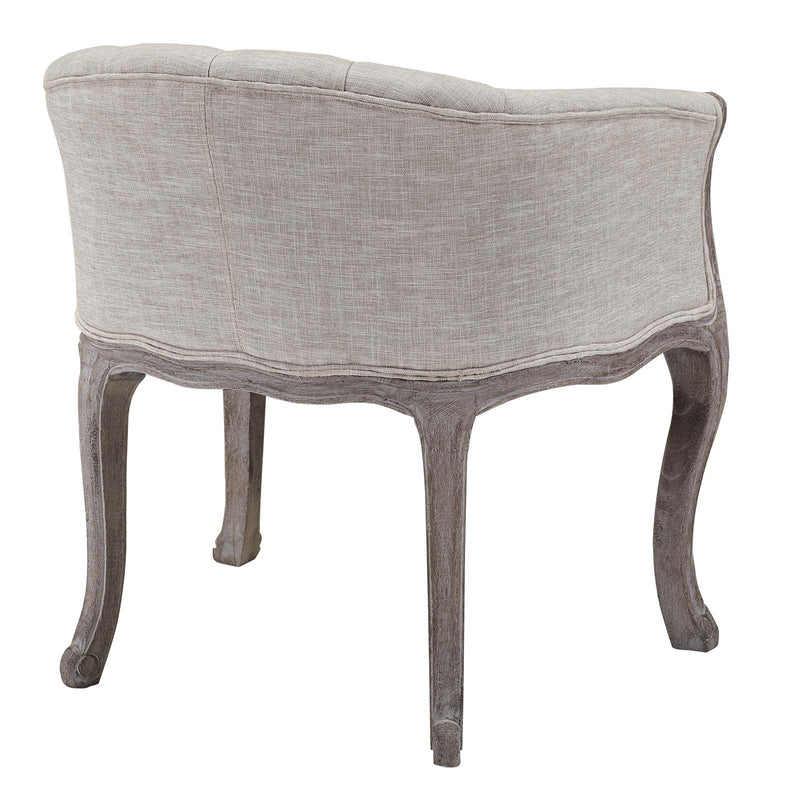 Yehuda Vintage French Upholstered Fabric Accent Chair