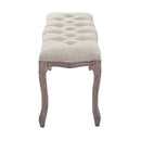 Alan Vintage French Upholstered Fabric Bench