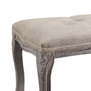 Alan Vintage French Upholstered Fabric Bench