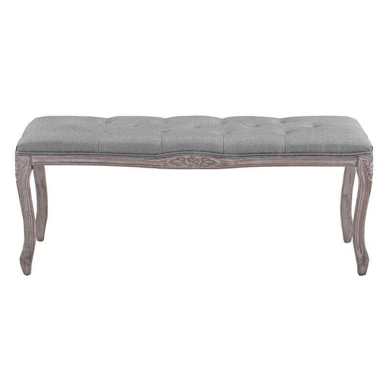 Alan Vintage French Upholstered Fabric Bench