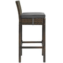 Maisie Outdoor Patio Wicker Rattan Bar Stool
