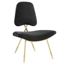 Iker Performance Velvet Lounge Chair