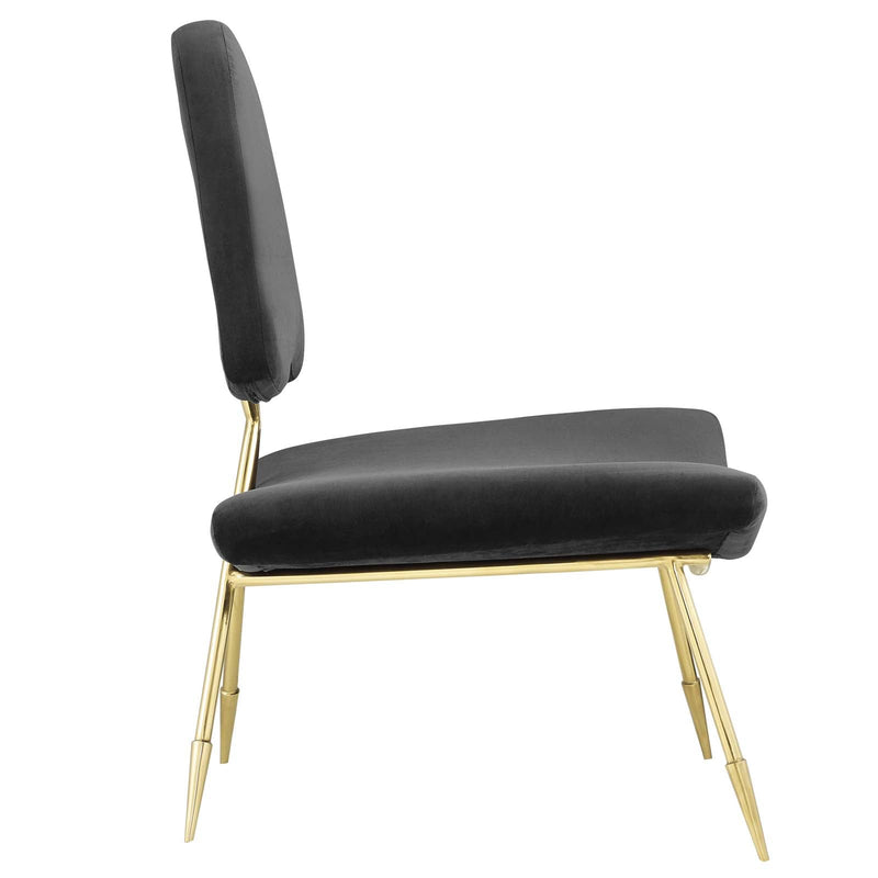 Iker Performance Velvet Lounge Chair