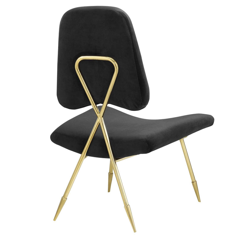 Iker Performance Velvet Lounge Chair