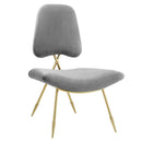 Iker Performance Velvet Lounge Chair