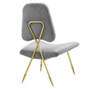 Iker Performance Velvet Lounge Chair