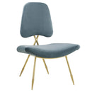 Iker Performance Velvet Lounge Chair