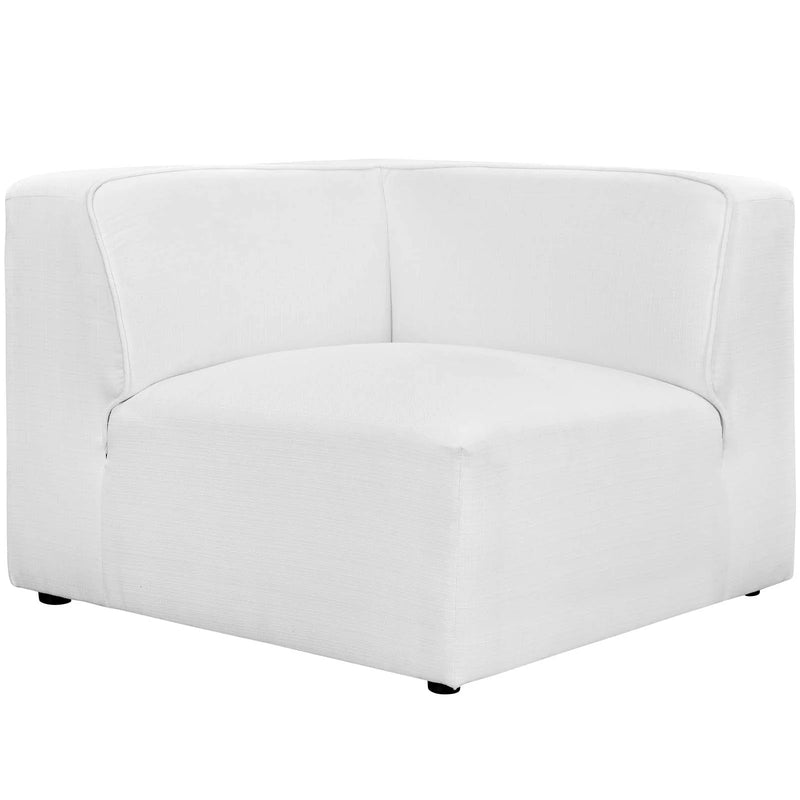 Linda 5 Piece Upholstered Fabric Armless Sectional Sofa Set
