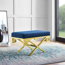 Kelsey Velvet Performance Velvet Bench