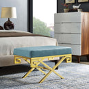 Kelsey Velvet Performance Velvet Bench