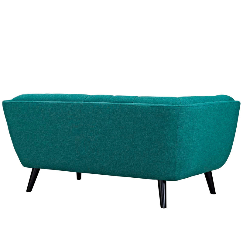 Atharv 3 Piece Upholstered Fabric Sofa Loveseat and Armchair Set